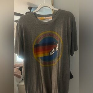 AVIATOR NATION MALIBU CREW TEE SHIRT - HEATHER GREY